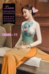 Vải áo dài hình đức mẹ in 3D