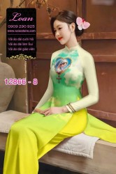 Vải áo dài hình đức mẹ in 3D