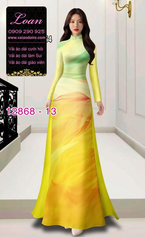 Vải áo dài vằn vện in 3D