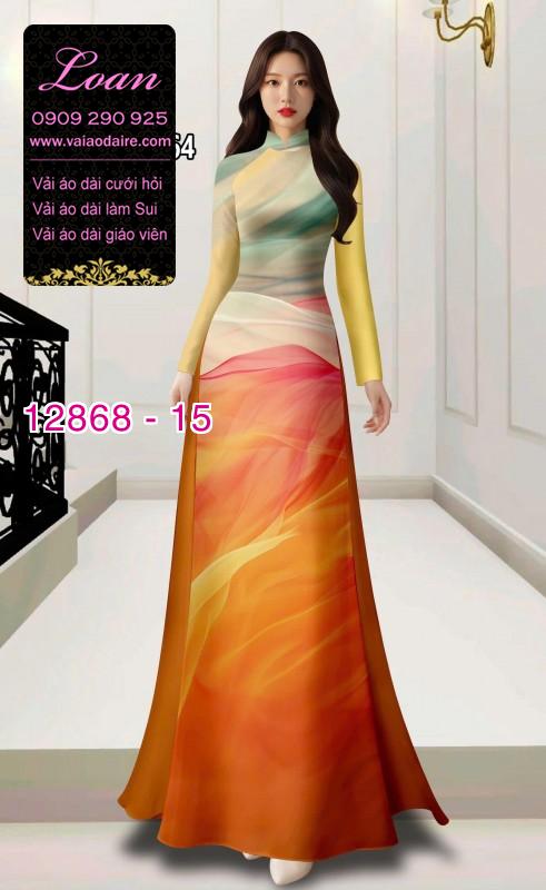 Vải áo dài vằn vện in 3D