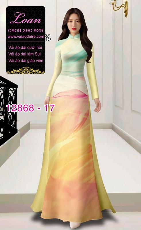 Vải áo dài vằn vện in 3D