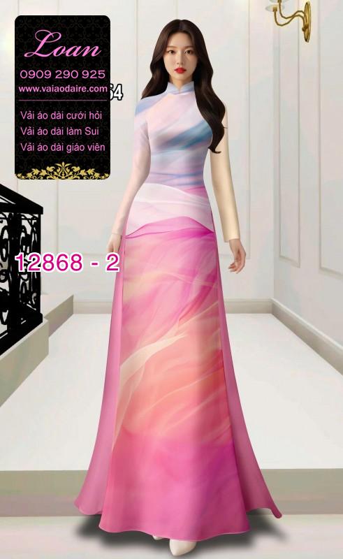 Vải áo dài vằn vện in 3D