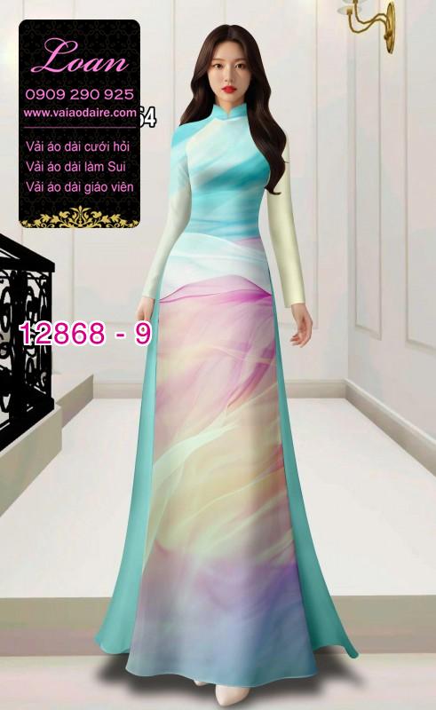 Vải áo dài vằn vện in 3D