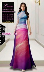 Vải áo dài vằn vện in 3D