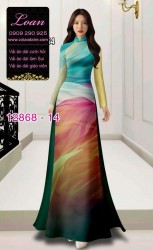 Vải áo dài vằn vện in 3D