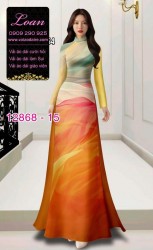 Vải áo dài vằn vện in 3D