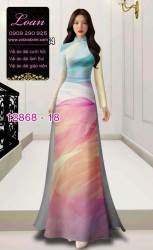 Vải áo dài vằn vện in 3D