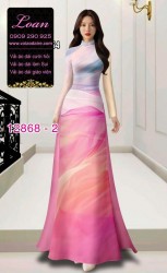Vải áo dài vằn vện in 3D