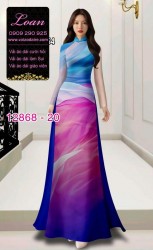 Vải áo dài vằn vện in 3D