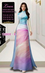 Vải áo dài vằn vện in 3D