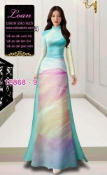 Vải áo dài vằn vện in 3D