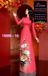 Vải áo dài hoa in 3D