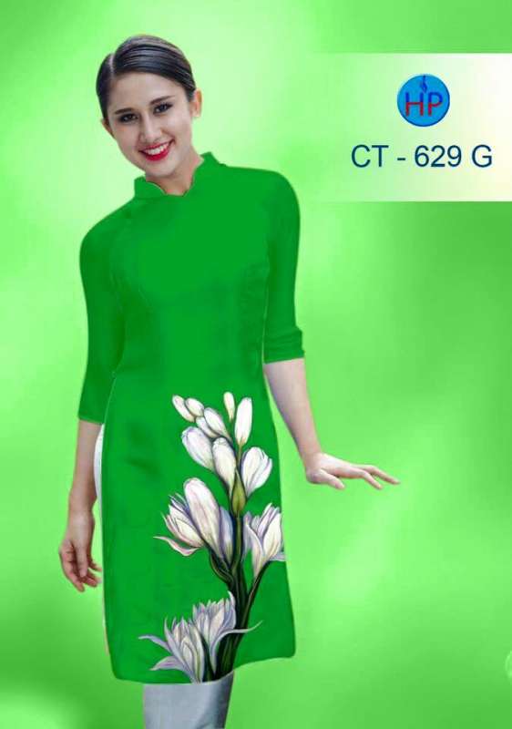 Vải áo dài Cách Tân hoa Sứ Vải áo dài Cách Tân hoa Sứ