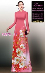 Vải áo dài hoa in 3D