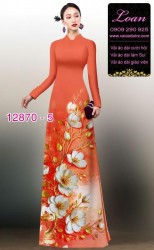 Vải áo dài hoa in 3D