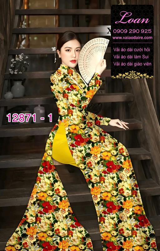 Vải áo dài hoa đều
