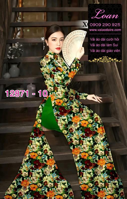 Vải áo dài hoa đều