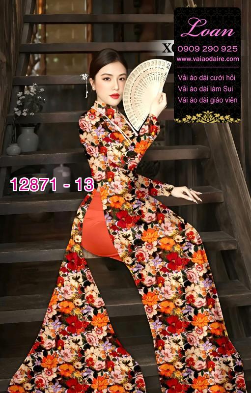 Vải áo dài hoa đều