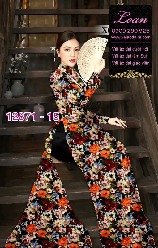 Vải áo dài hoa đều