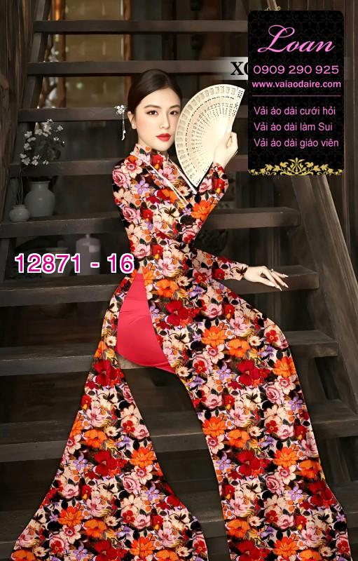 Vải áo dài hoa đều