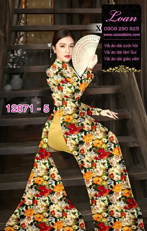 Vải áo dài hoa đều