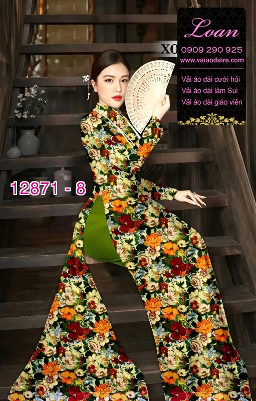 Vải áo dài hoa đều