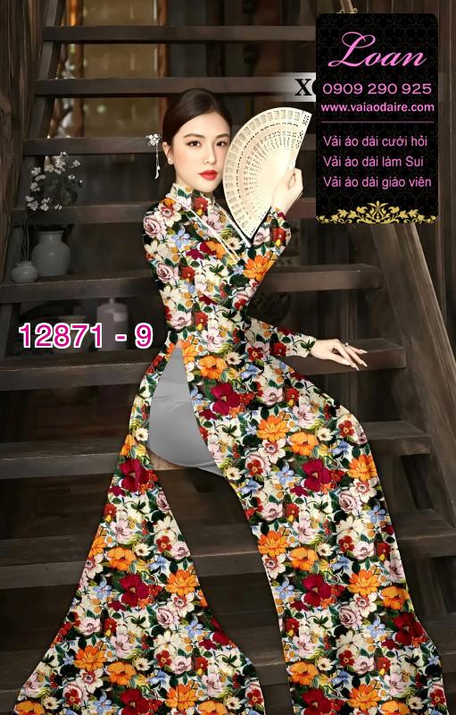 Vải áo dài hoa đều