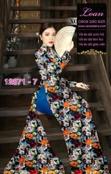 Vải áo dài hoa đều