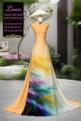 Vải áo dài hoa in 3D