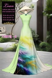 Vải áo dài hoa in 3D