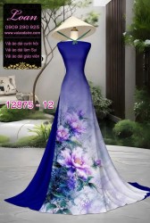 Vải áo dài hoa in 3D
