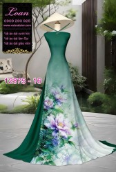 Vải áo dài hoa in 3D