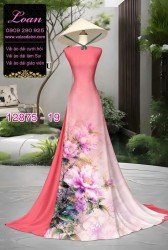 Vải áo dài hoa in 3D