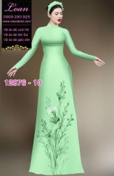 Vải áo dài hoa in 3D