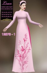 Vải áo dài hoa in 3D