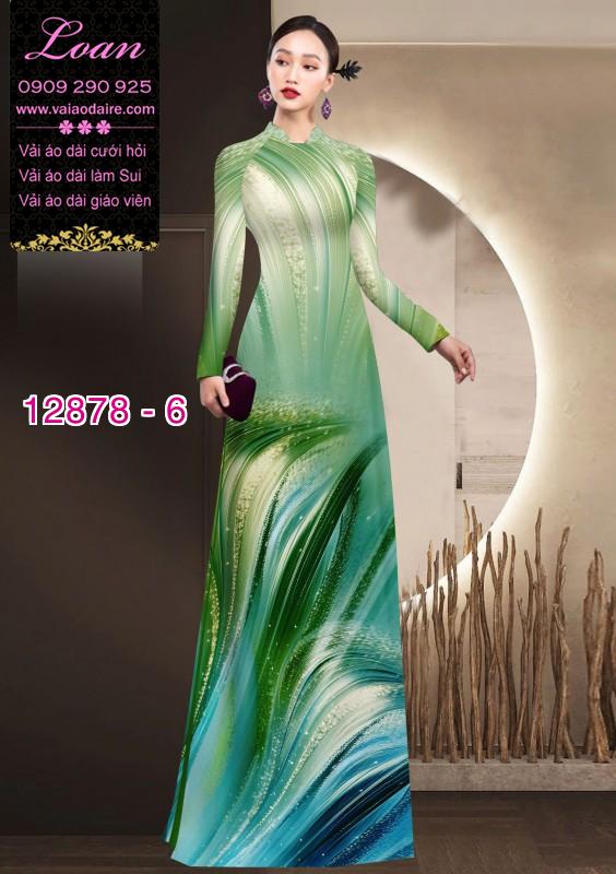 Vải áo dài hoa in 3D