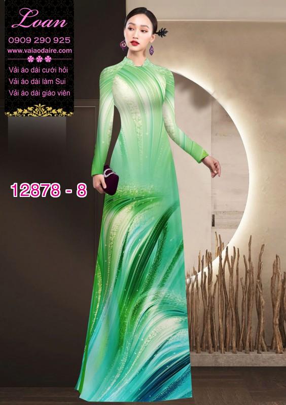 Vải áo dài hoa in 3D