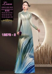 Vải áo dài hoa in 3D