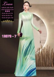 Vải áo dài hoa in 3D