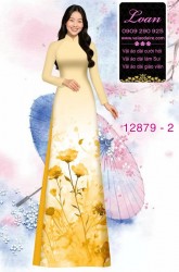 Vải áo dài hoa in 3D