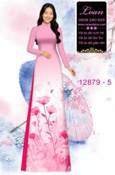 Vải áo dài hoa in 3D