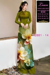 Vải áo dài hoa in 3D