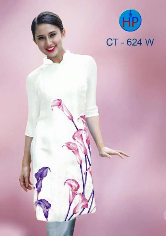 Vải áo dài Cách Tân hoa Tulip