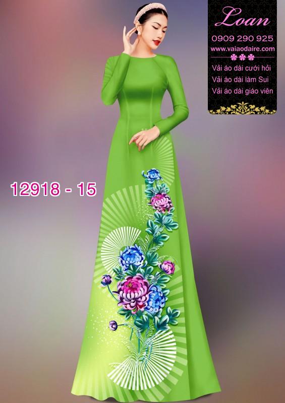 Vải áo dài hoa in 3D