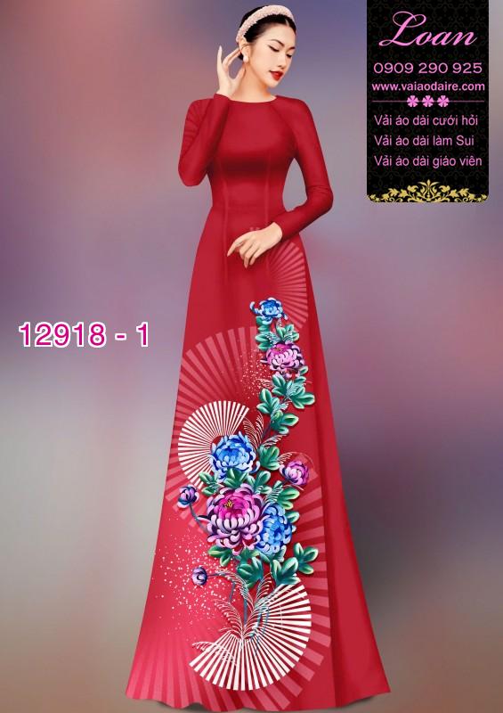 Vải áo dài hoa in 3D