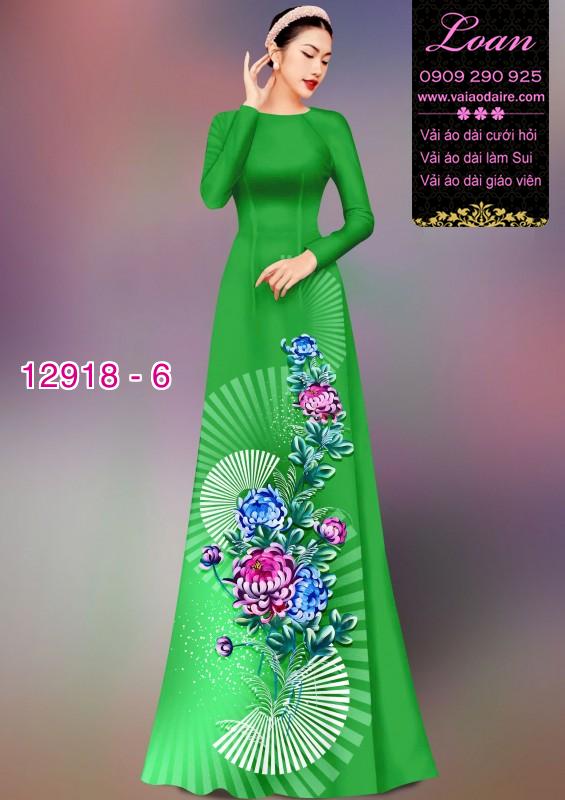 Vải áo dài hoa in 3D
