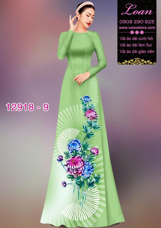 Vải áo dài hoa in 3D