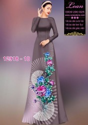Vải áo dài hoa in 3D