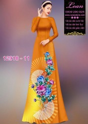 Vải áo dài hoa in 3D