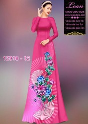 Vải áo dài hoa in 3D